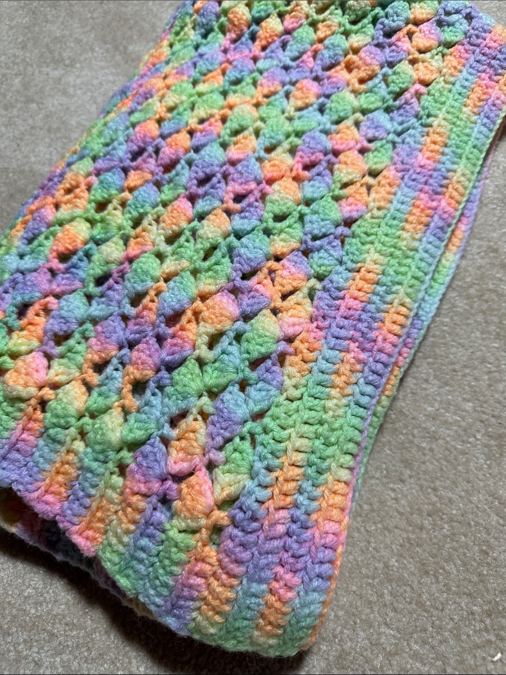 Vibrant Afghan Blanket Baby Nursery 36x44
